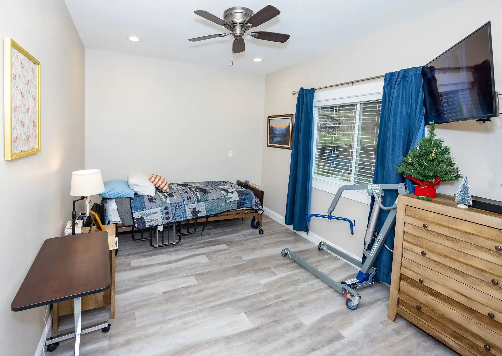 comfortable rooms for residents at caring arms assisted living community