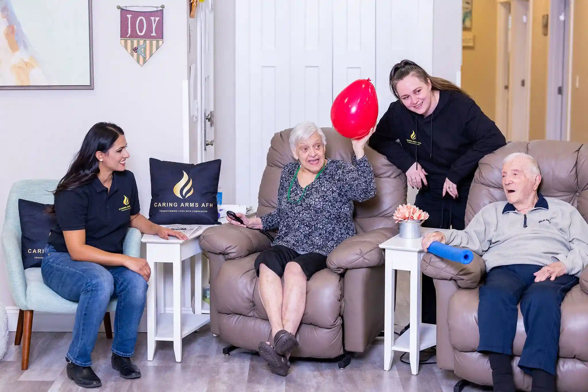 Loving and trusted caregivers at caring arms assisted living home in Des Moines