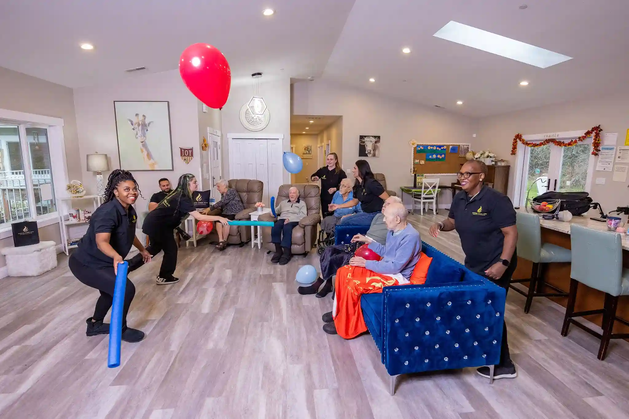 fun time for residents at caring Arms of Des Moines