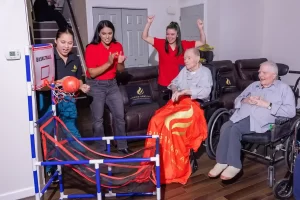 senior residents having quality life and living gracefully at caring arms adult family homes of Bonney Lake Washington