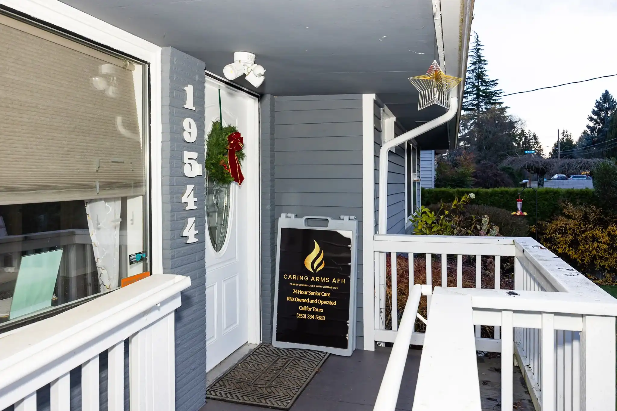Private room with balcony for residents at Des Moines Assisted Living Community