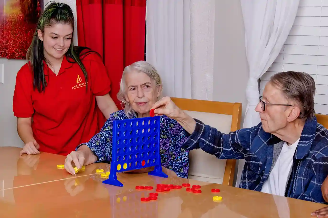 seniors having their best time and receiving care at Federal Way community