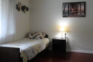 Kirkland senior living home private bedroom for senior living