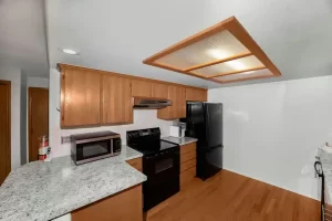 kitchen area at Kirkland assisted living home for seniors