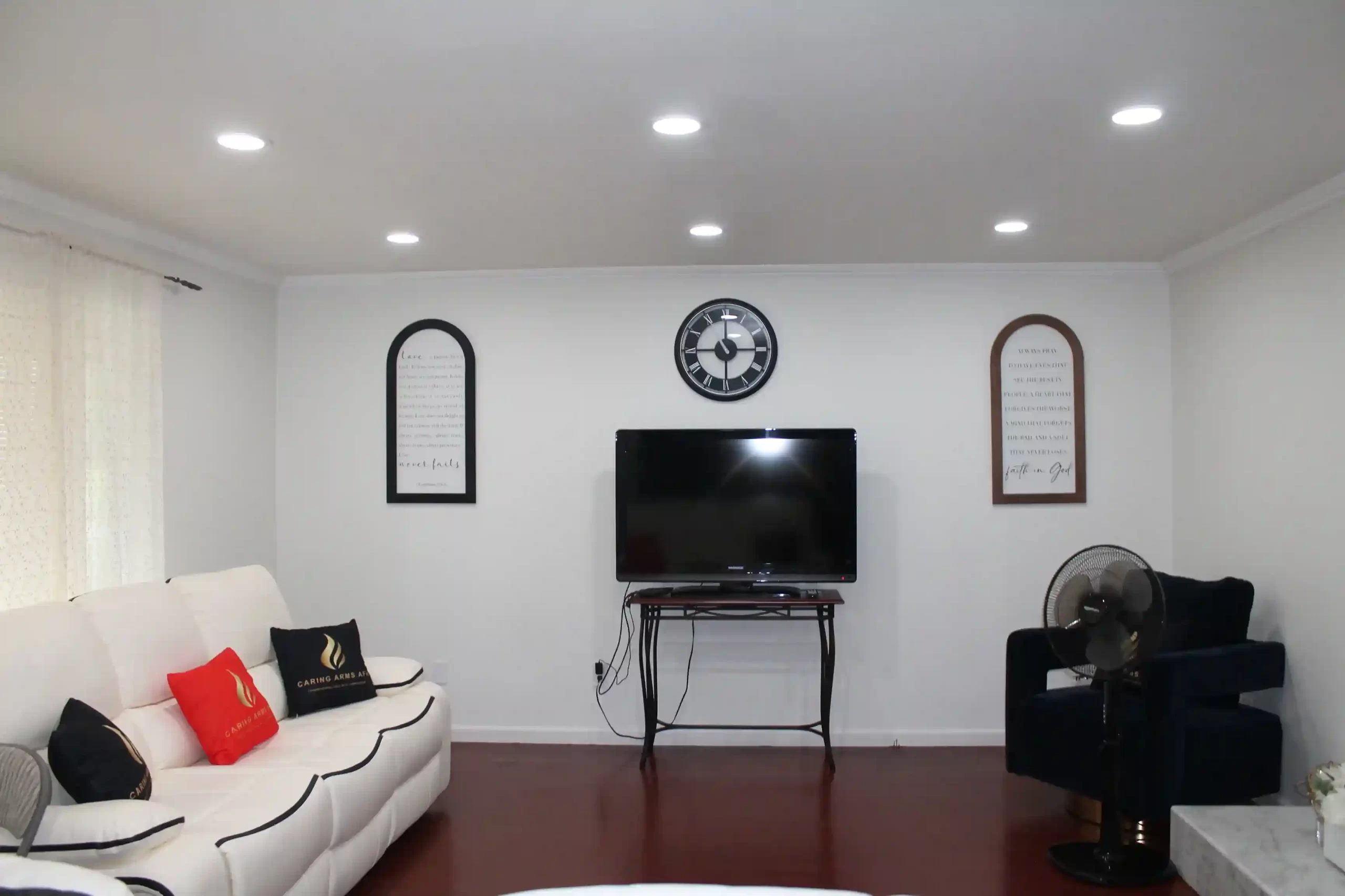 living area for seniors at Caring Arms senior living in Kirkland WA