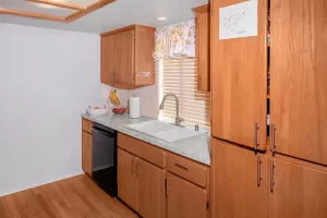 private kitchen for senior living at Kirkland senior care home