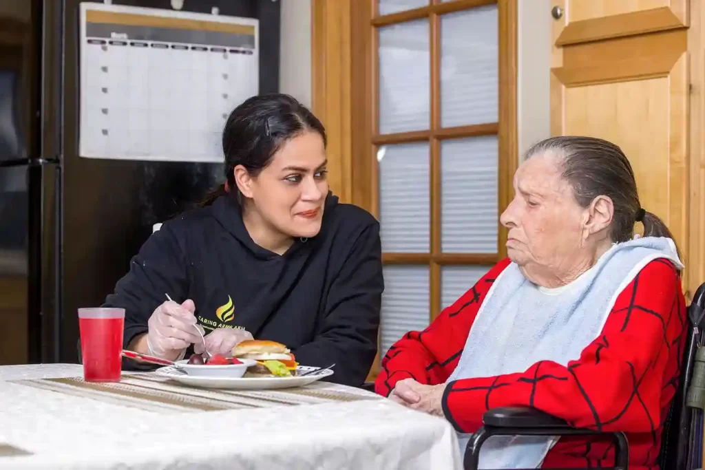 friendly staff providing assisted living services to seniors in Puyallup