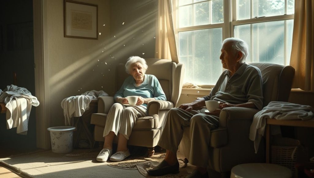 seniors living in disorganised manner without assisted living