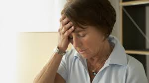 senior woman with dementia forgetting things where she kept