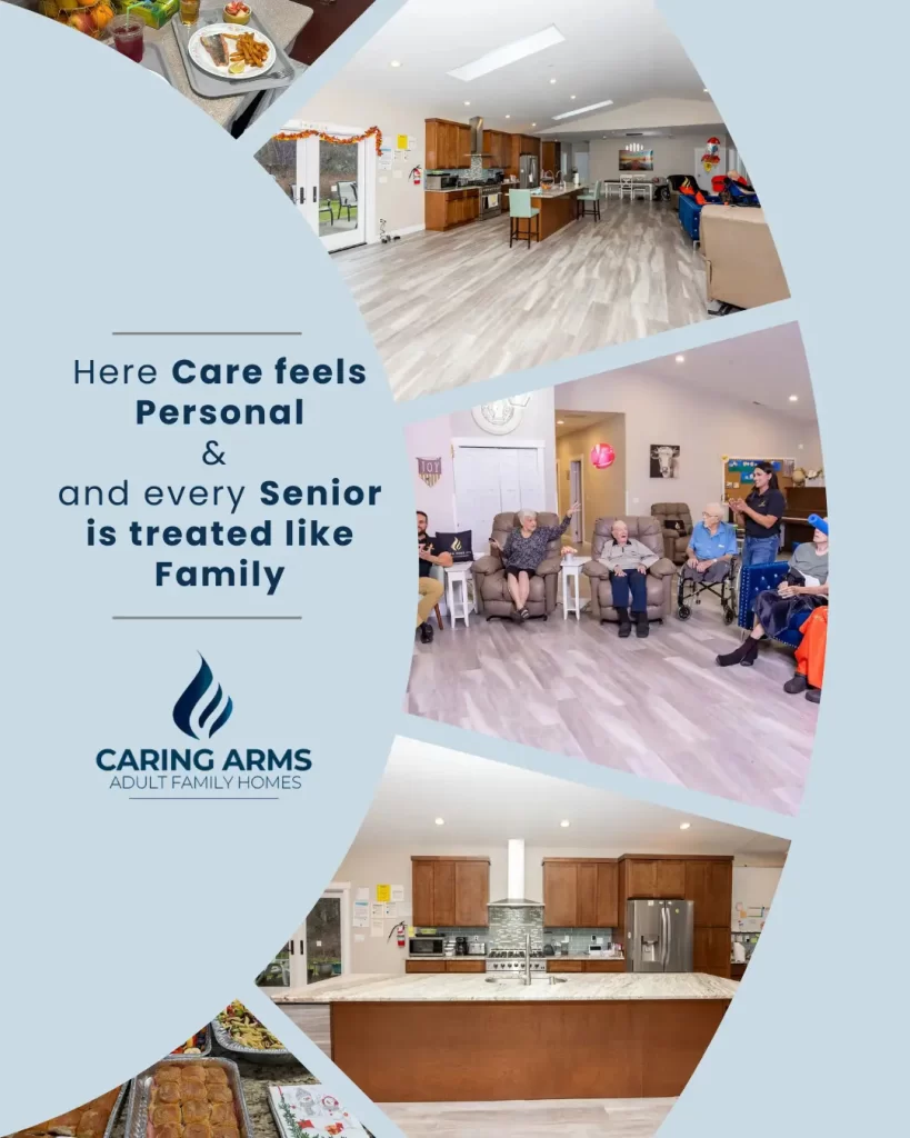 assisted living home in Washington where care is personal and residents living like at home and family