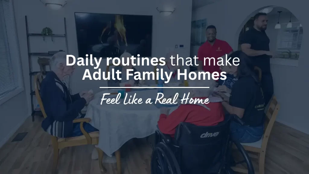 seniors living facility in Bonney lake washington enjoying routine structures for daily living and support