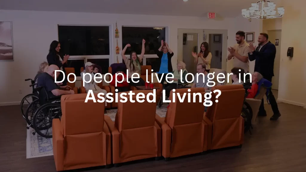 senior citizens and caregivers inside assisted living home of bonney lake pierce county washington